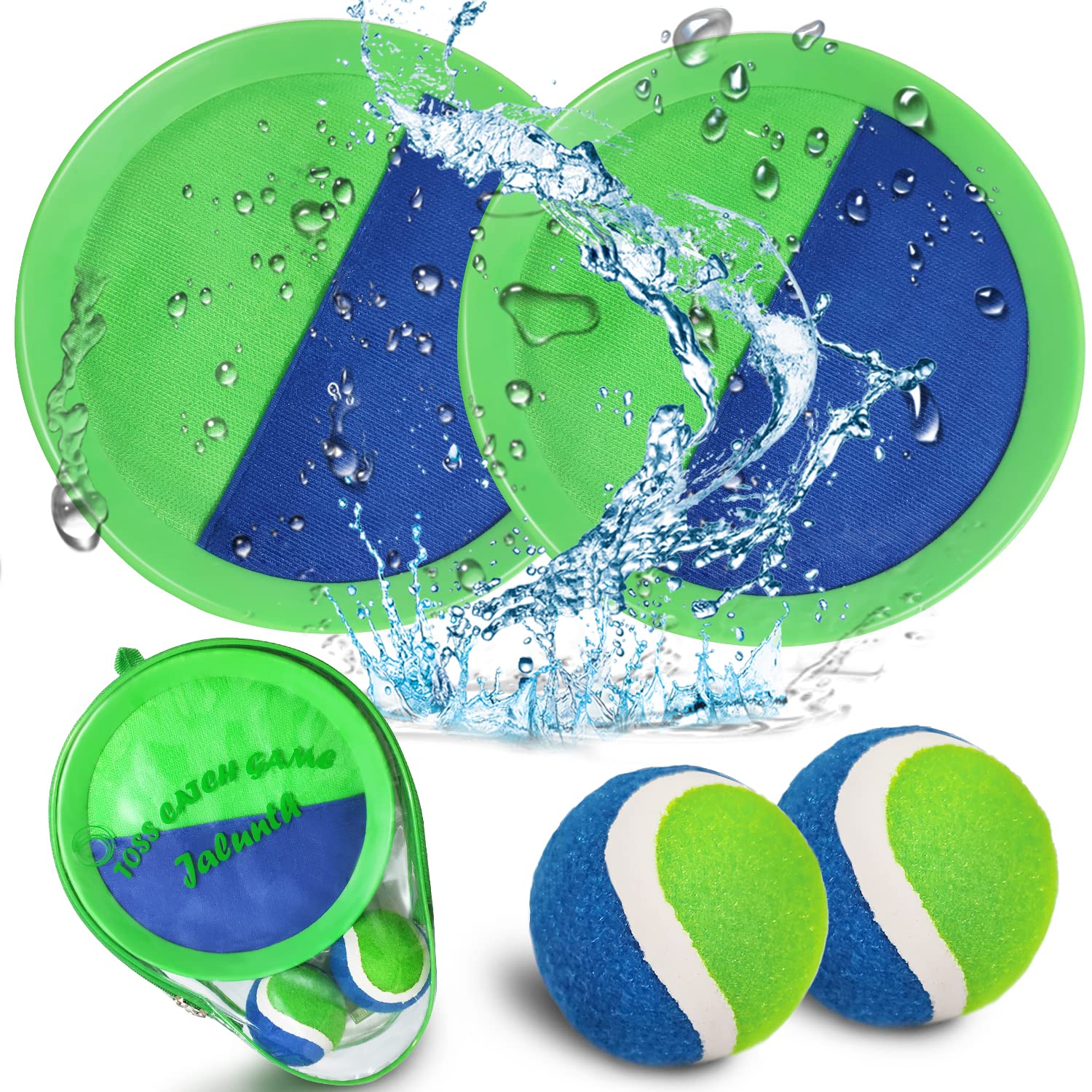 Amazon.com: Jalunth Ball Catch Set Games Toss Paddle - Beach Toys